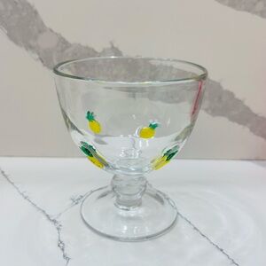 Anthropologie Penelope Pineapple Goblet Glass